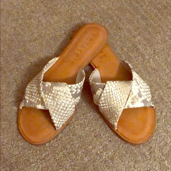 1. State Shoes - 1. State snakeskin slides